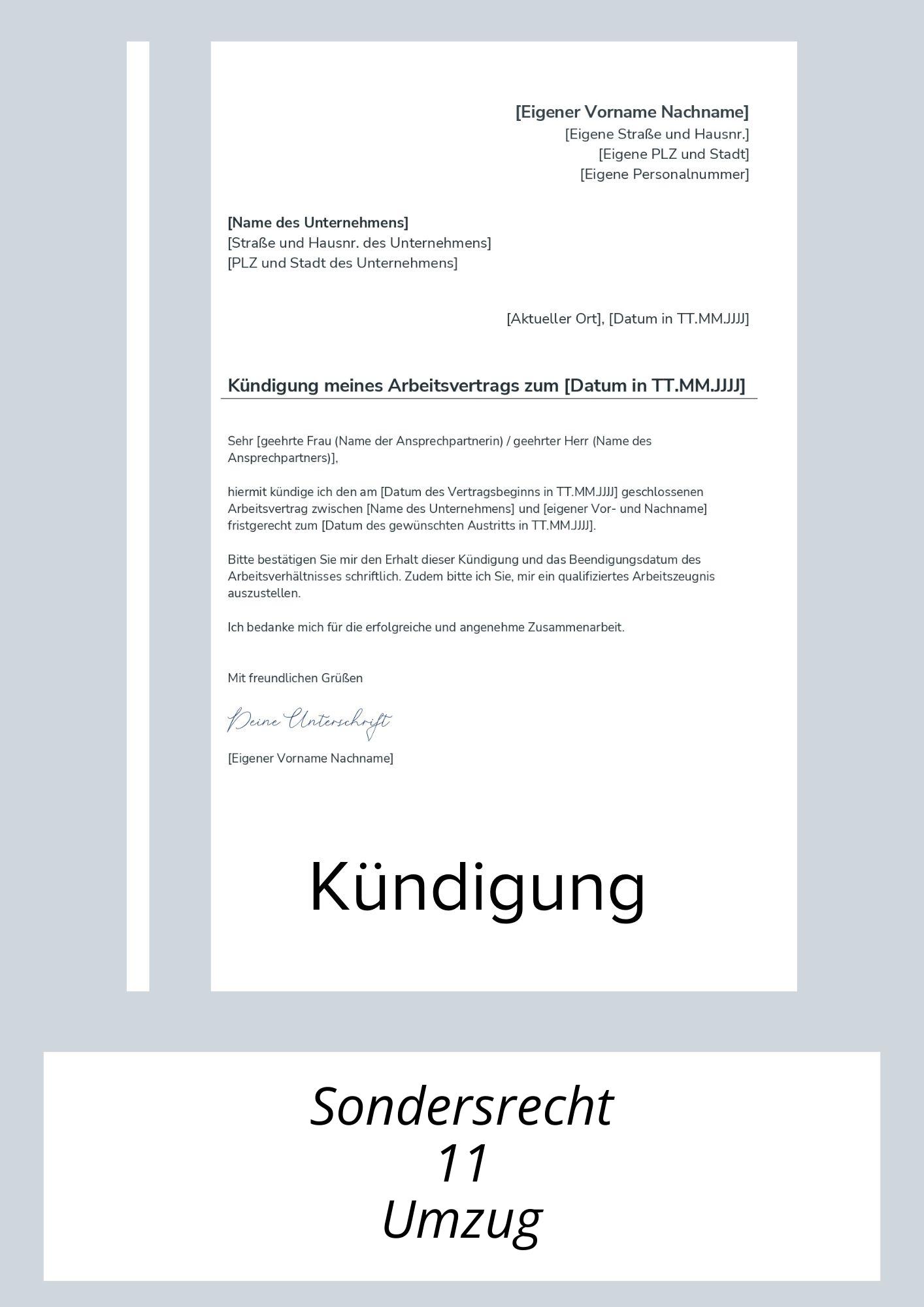 Sonderkündigungsrecht 1&1 Umzug